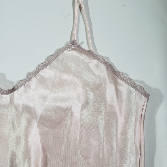 Rare vintage pink Colesce Couture two piece négligée set slip dressing gown - Picture 11 of 15